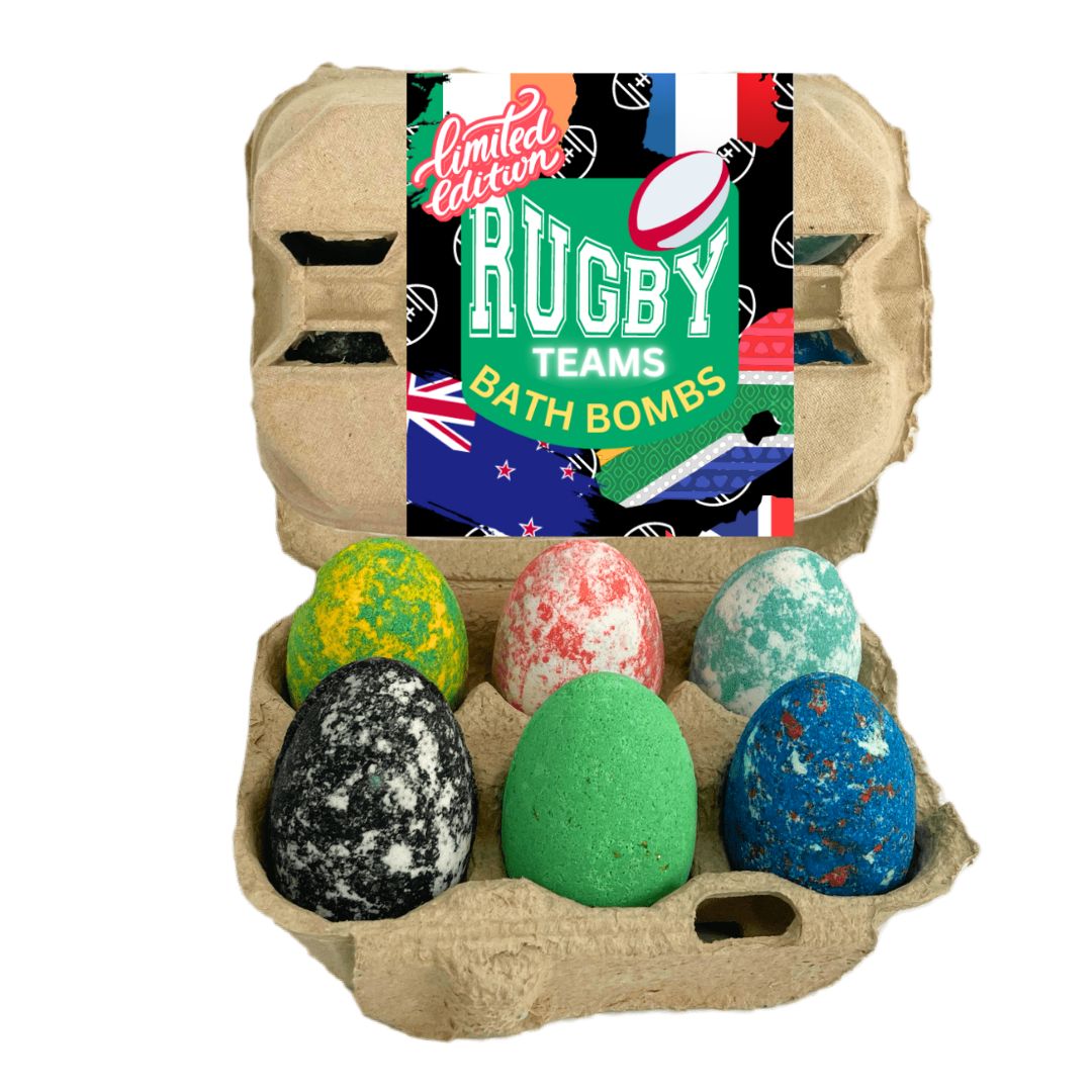 Limited Edition Rugby Egg Bath Bomb Box