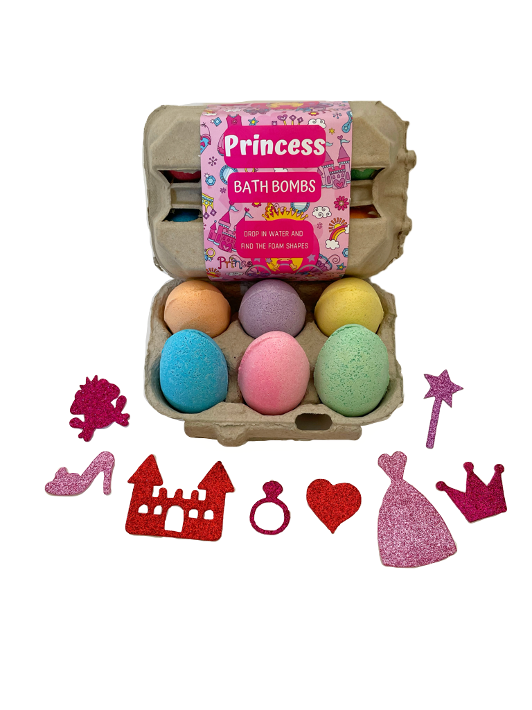 Princess Bath Bomb Egg Box