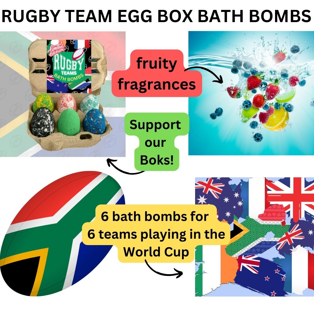 Limited Edition Rugby Egg Bath Bomb Box