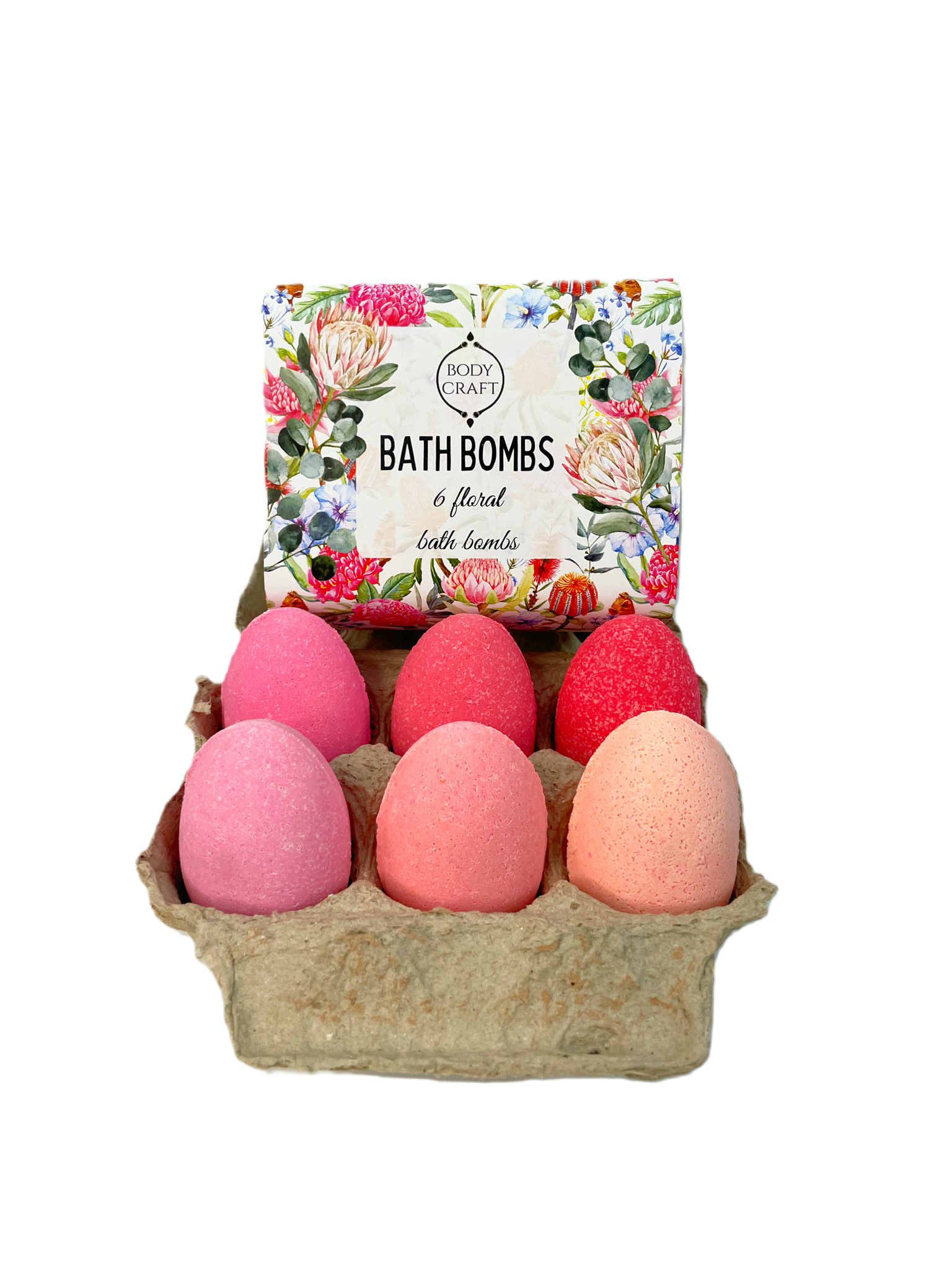 Shades of Pink Bath Bomb Egg Box
